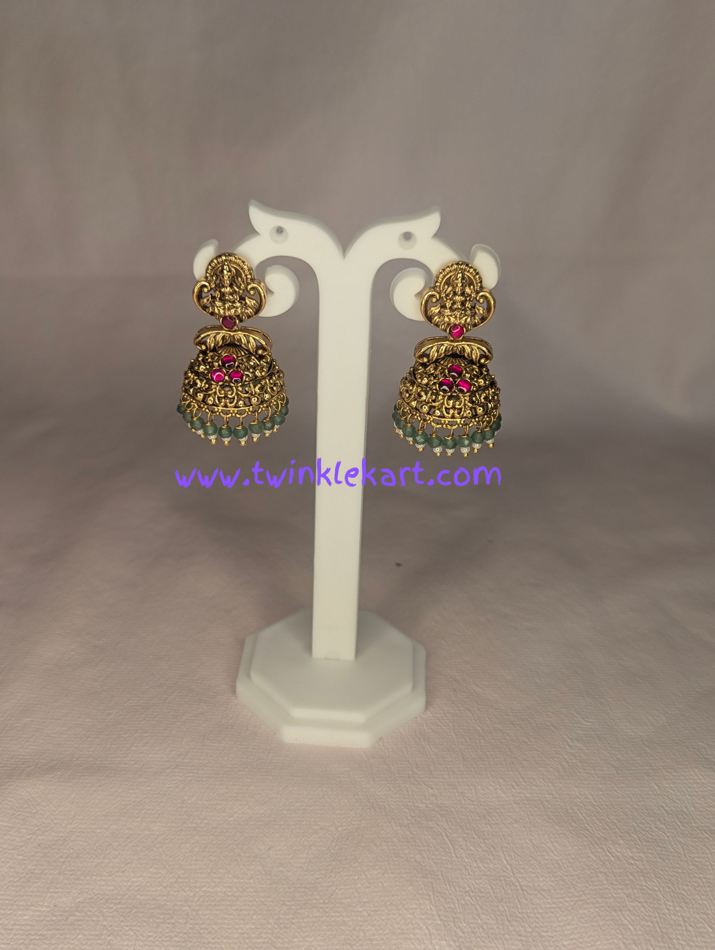 Premium MahaLakshmi Long Haram With Earrings