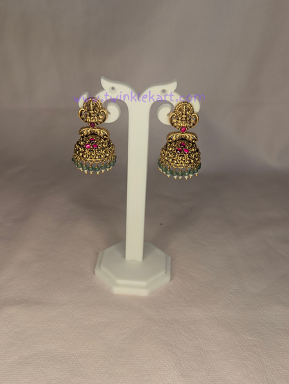 Premium MahaLakshmi Long Haram With Earrings